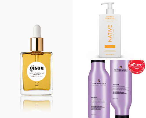Hair care cover photo collage