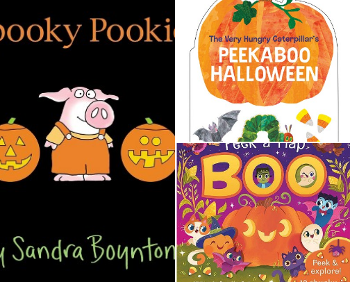 Baby & Toddler Halloween & October Books! cover photo collage