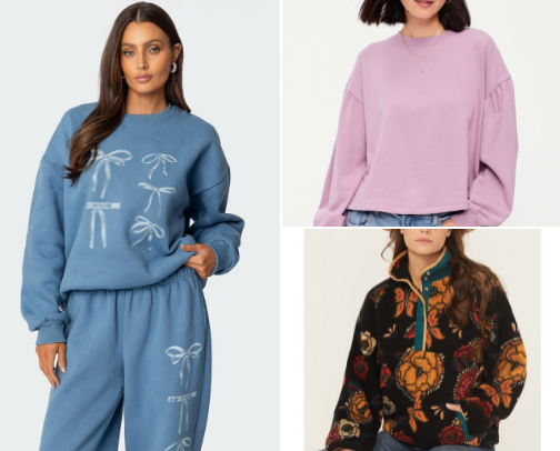 Cute Sweatshirts & Hoodies for Women cover photo collage