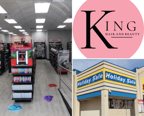 Hair store cover photo collage