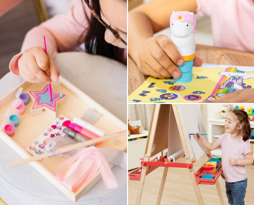 Art Supplies for Kids cover photo collage