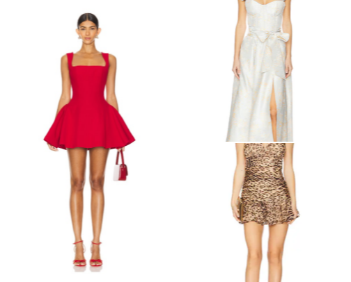 elegant dresses for valentine♥️ cover photo collage