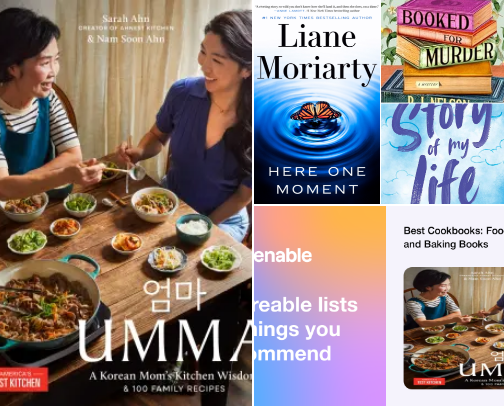 My favorite book recs cover photo collage
