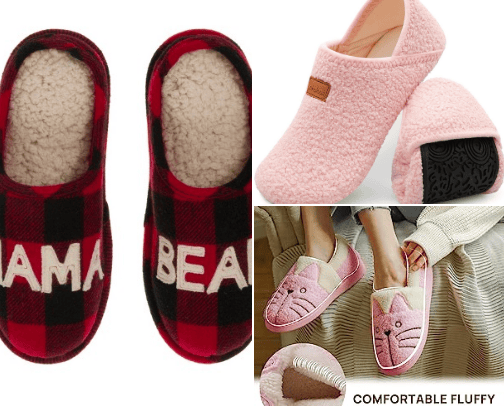 comfy slippers cover photo collage