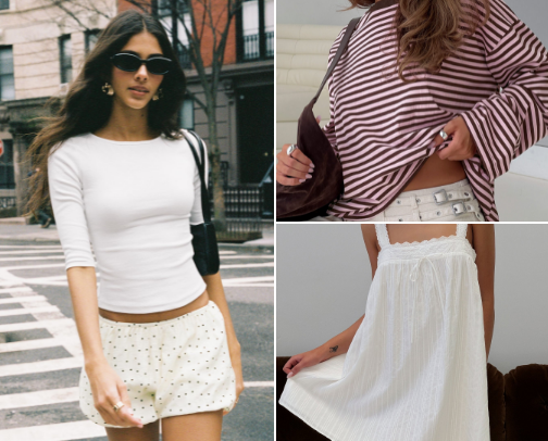 Spring Tops and Outfit Essentials cover photo collage