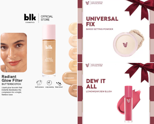 Make-up Products cover photo collage