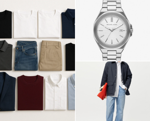 Minimalist Men’s Capsule Wardrobe (Smart Casual & Everyday Outfits) cover photo collage