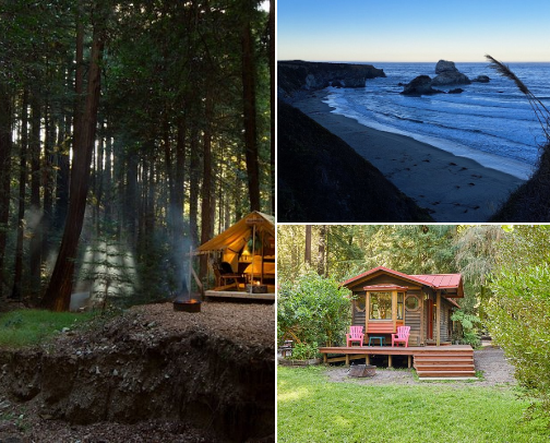 Planning a Camping/Glamping Trip in Big Sur (best campgrounds, camping gear, and food) cover photo collage