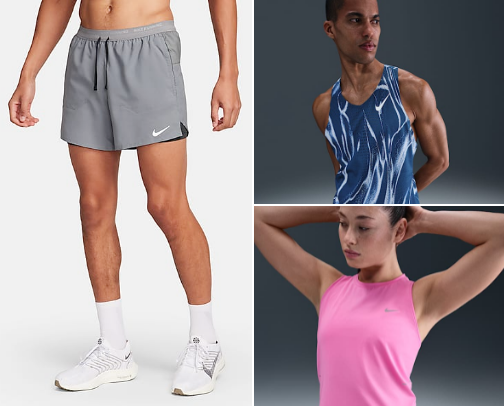 Mens & Women's sports wear and accessories cover photo collage