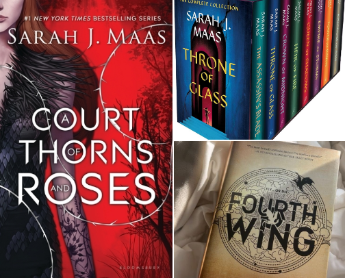 Romantasy books you apsolutely should read cover photo collage