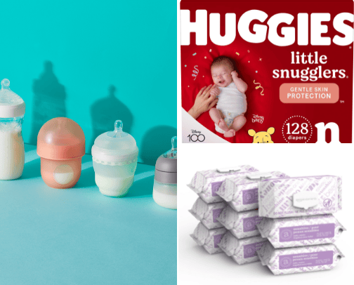 Baby items cover photo collage