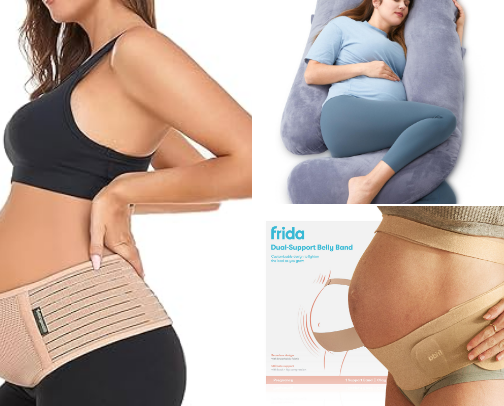 Pregnancy Must-Haves for Swelling + Back Pain Relief (2nd-3rd Trimester Essentials) cover photo collage