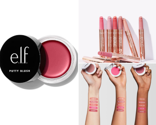beauty products cover photo collage