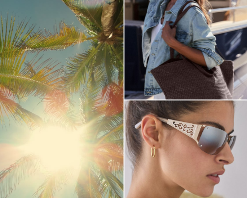 hot girl summer essentials ☀️👙🍉 cover photo collage