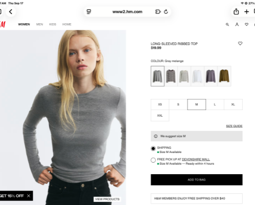 H&M Basics cover photo collage