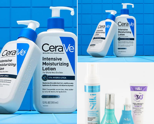 Skincare cover photo collage