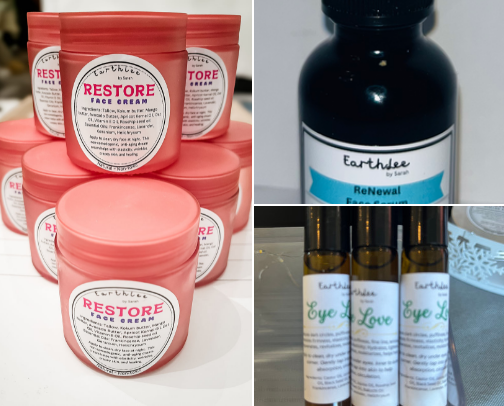 Natural Skin Care EarthLee by Sarah cover photo collage