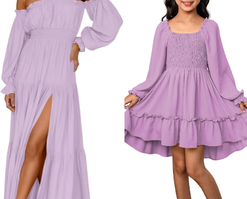Mother & daughter photoshoot outfits cover photo collage