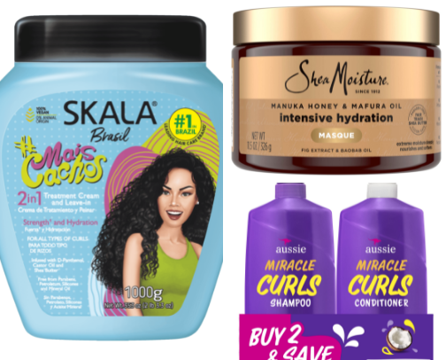 Curly Hair Products cover photo collage