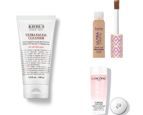 fav makeup and skin care products cover photo collage