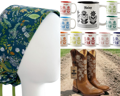 Pretty Things for Girlies Who Love Flowers.  (Gift Ideas!) cover photo collage