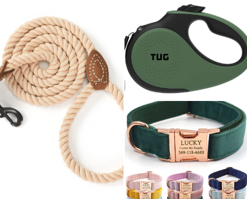 Paws & Poses: Cute Collars, Outfits & Stylish Dog Must-Haves cover photo collage