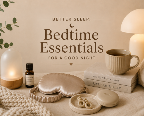 Better Sleep: Bedtime Essentials for a Good Night cover photo collage