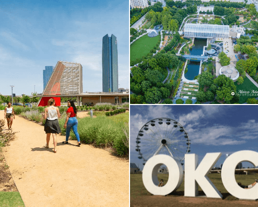 Fun places for families around OKC cover photo collage