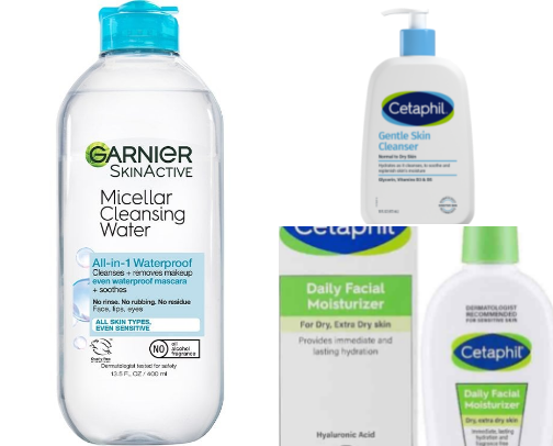 Skin care🤍 cover photo collage