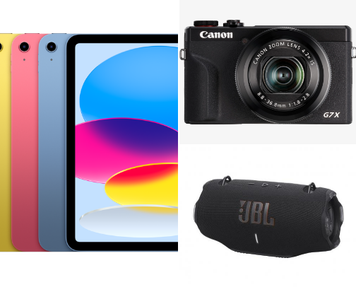 electronic and accessory products on a budget cover photo collage