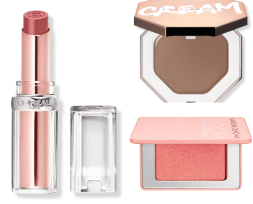 Affordable 'Clean Girl' makeup look 🫧 cover photo collage