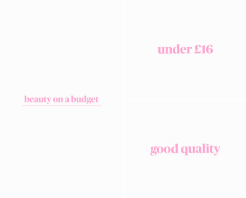 beauty on a budget✨ cover photo collage