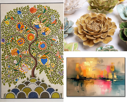 Vibrant & Artsy Home Finds That Spark Creativity cover photo collage