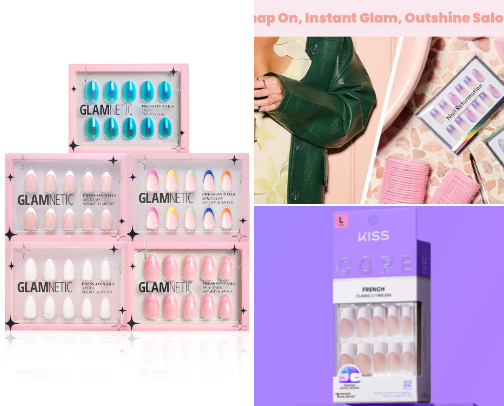 Press-On Nails cover photo collage