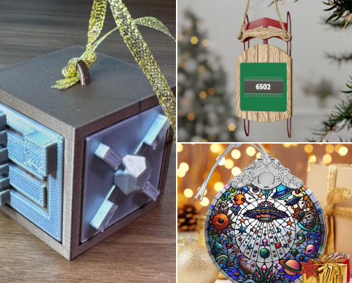 Christmas ornaments to put you in the geek spirit cover photo collage