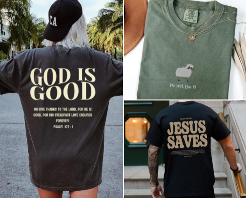 Christian (Graphic) Apparel and Clothing cover photo collage