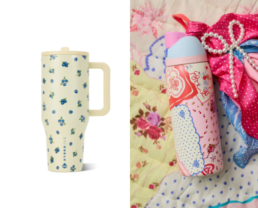 Water bottles for women cover photo collage