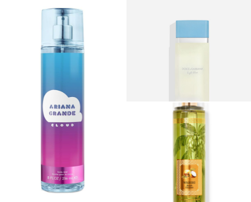 body spray/ perfumes that smell amazing cover photo collage