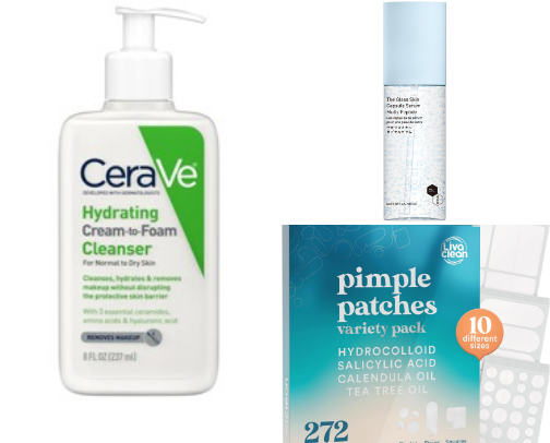 Skincare products that saved my skin cover photo collage