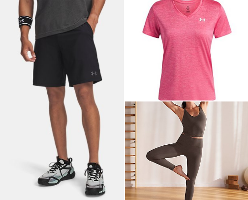 Gym wear & Medical Scrubs cover photo collage