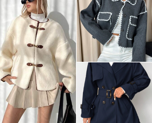 SHEIN Faves: Fall Winter Coats & Jackets cover photo collage