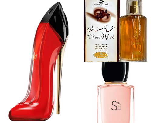 Scents for the women that want to be complimented on how good they smell cover photo collage