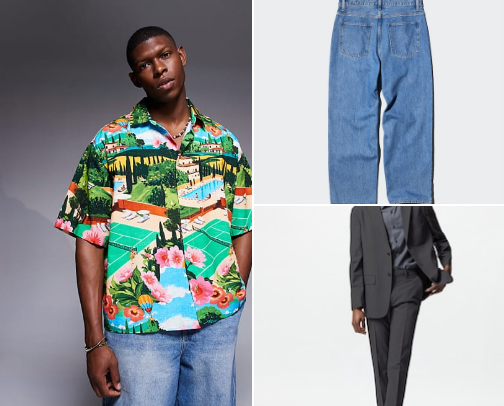 Mens Clothing cover photo collage