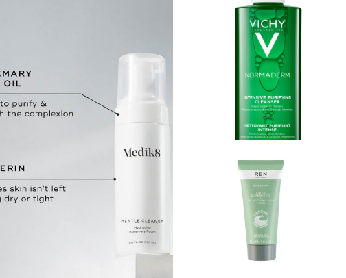 Skincare for the oily, acne prone skin girlies x cover photo collage