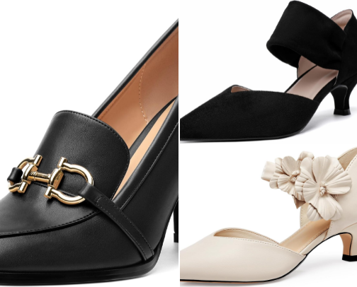 Women’s Elegant High Heel Shoes – Classic Design for Formal & Party Wear cover photo collage