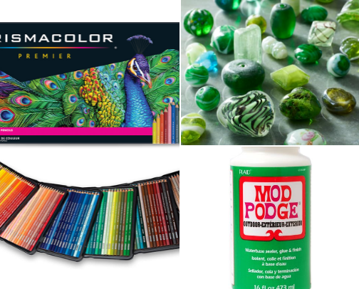 Favourite art supplies cover photo collage