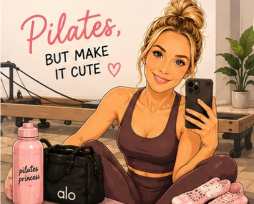 Pilates, But Make It Cute cover photo collage