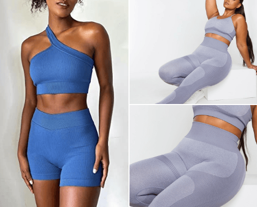 workout clothes cover photo collage