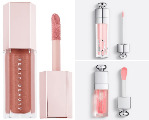 Lip gloss cover photo collage