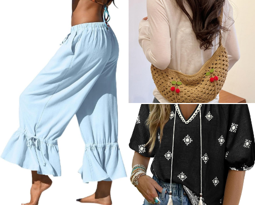 Boho style cover photo collage